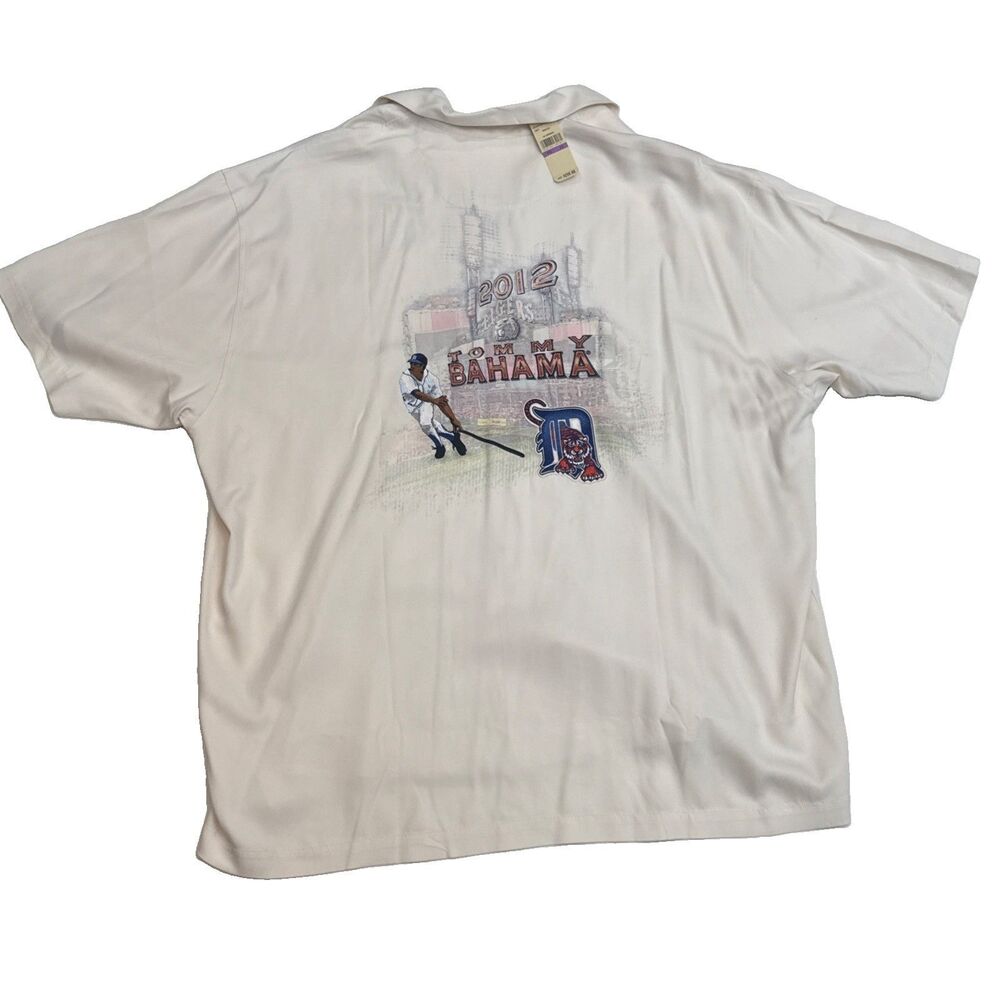 Tommy Bahama 2012 Collector's Edition Silk Detroit Tigers Shirt 2XL 297/365 NWT